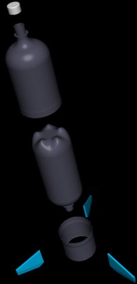 Simple Rocket Components Exploded